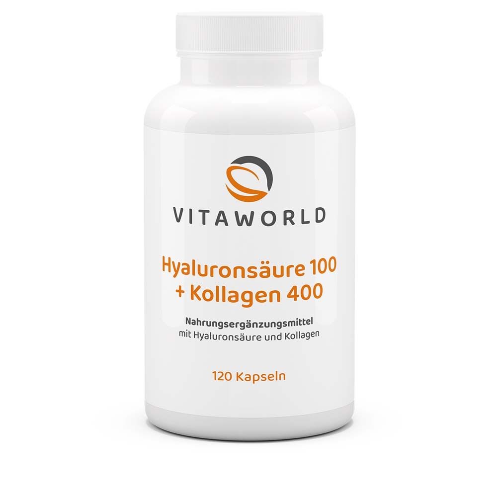 Hyaluronsäure 100+Kollagen 400 Kapseln 120 St