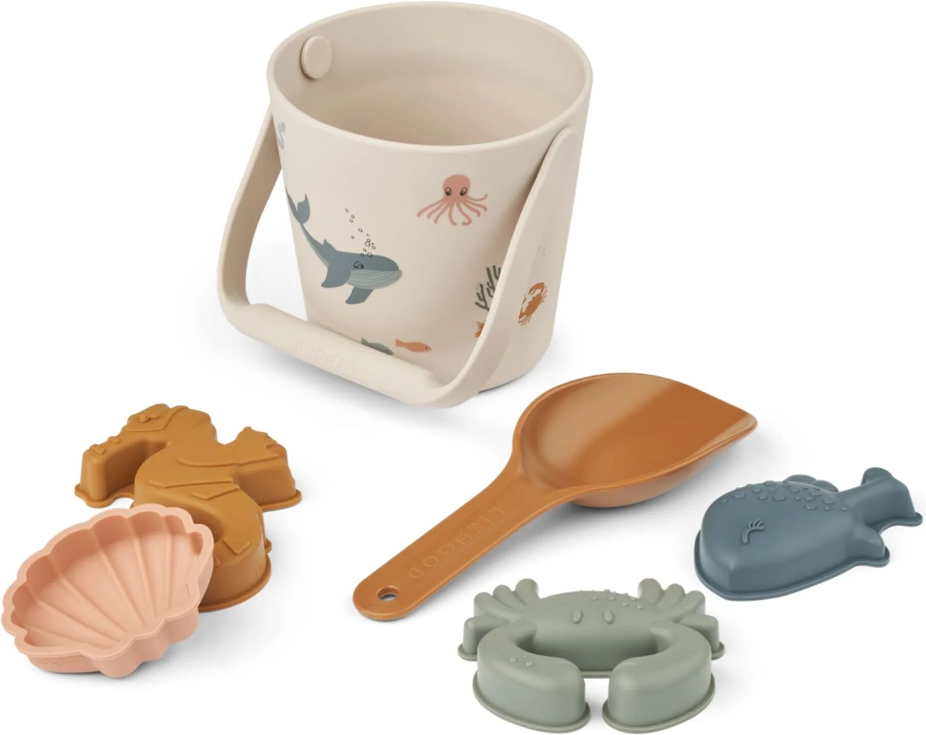 Liewood Seau de plage Gilma et ses accessoires Sea creature/Sandy taille unique