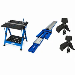 Kreg Mobile Multifunktions-Werkbank KWS1000-INT+Führungsschiene+Schraubzwinge