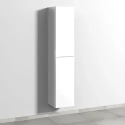 Sanipa 3way Hochschrank mit 2 Türen, Weiß-Glanz BS09378