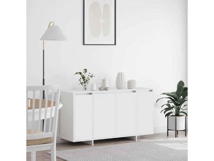 NEW 2026  Buffet Classique Armoire latérale pour salon Blanc 135x41x75 cm Bois d'ingénierie L3625