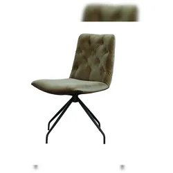KAWOLA Stuhl CHARME Drehstuhl Esszimmerstuhl Velvet oliv