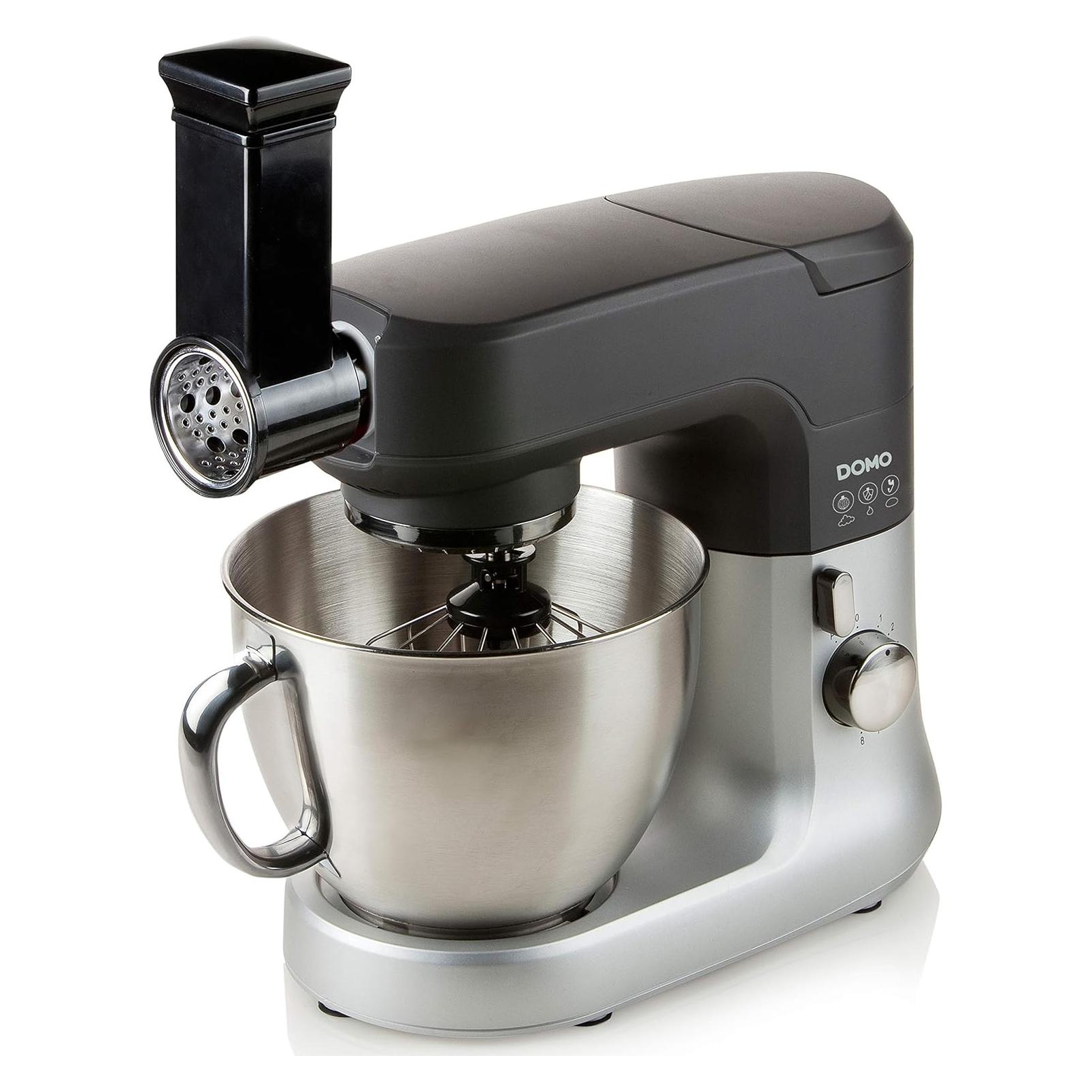 Domo Küchenmaschine Komplettset 4,5 Liter Schale DO9182KR Profi-Knetmaschine (4.50 l, 1000 W) (DO9182KR)