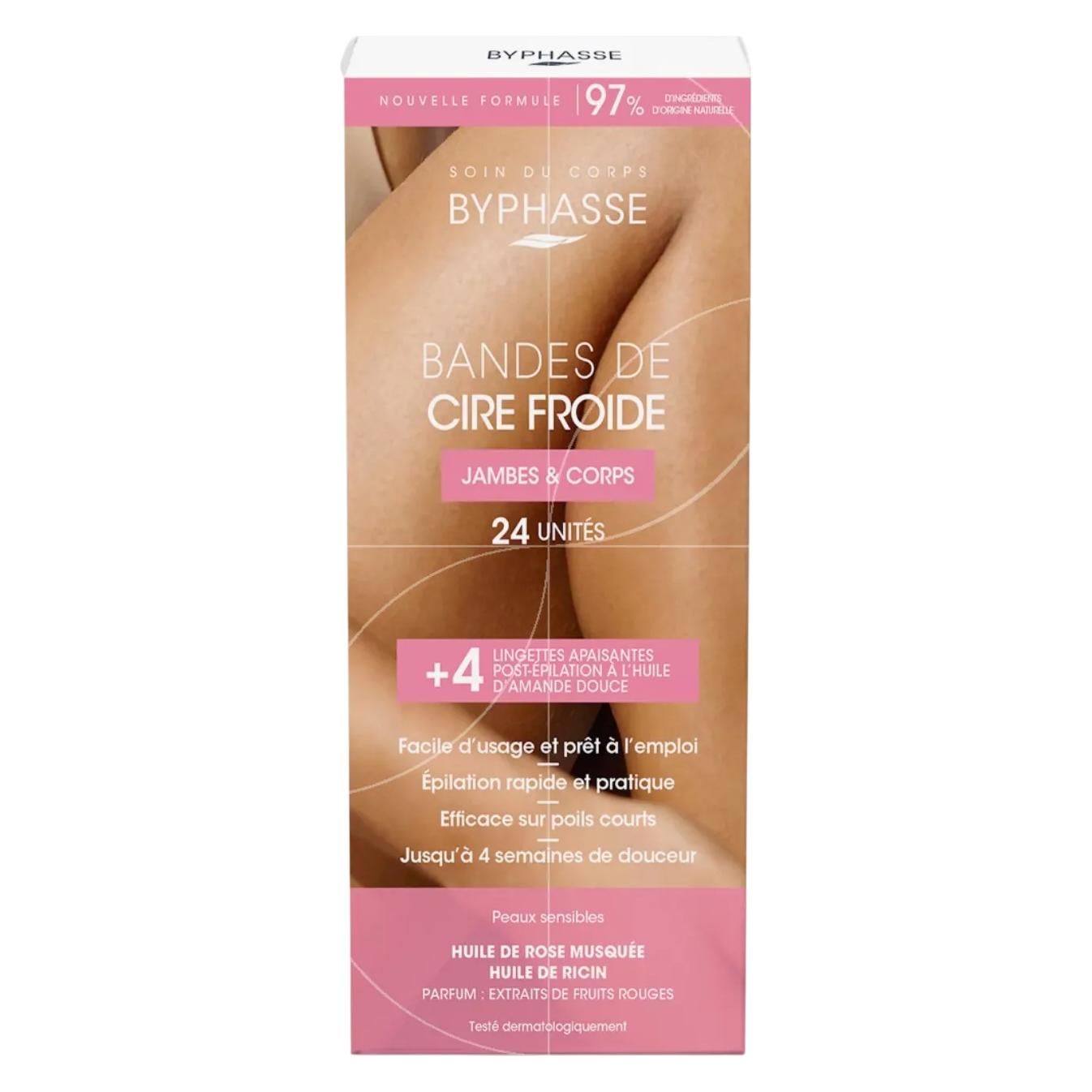 Byphasse Depil.Bandas Piernas/Cuerpo Piel Sens. (24x) (56445120)