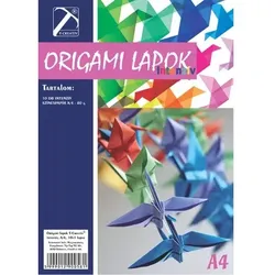 T-Creativ: Origamipapier - leuchtende, kräftige Farben, A4, 10 Stück