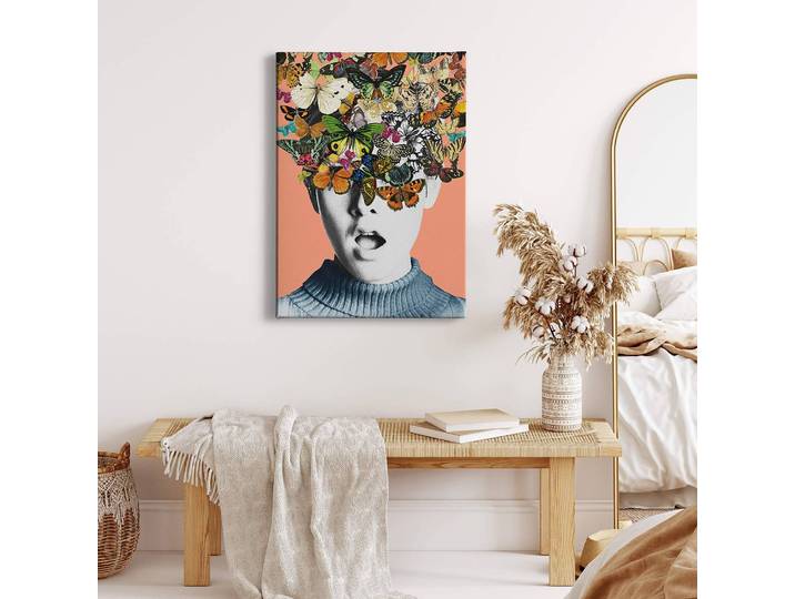 Impression sur toile Twiggy Surprise Polyester PVC / Épicéa Vert 50 x 70cm