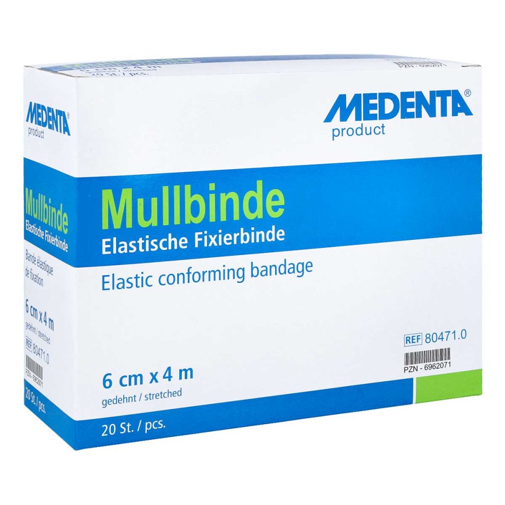 MEDENTA GmbH Mullbinden elastisch 4mx6cm 06962071
