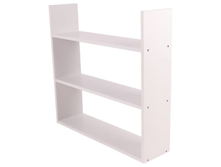 Étagère murale Pemotoh MDF panneau de fibres de bois à densité moyenne , revêtu Blanc/Blanc 67cm