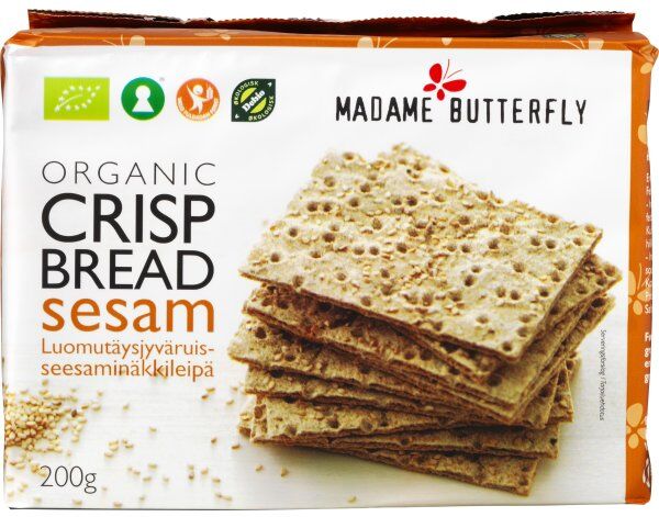 Madame Butterfly Øko Knækbrød M. Sesam, 200 G