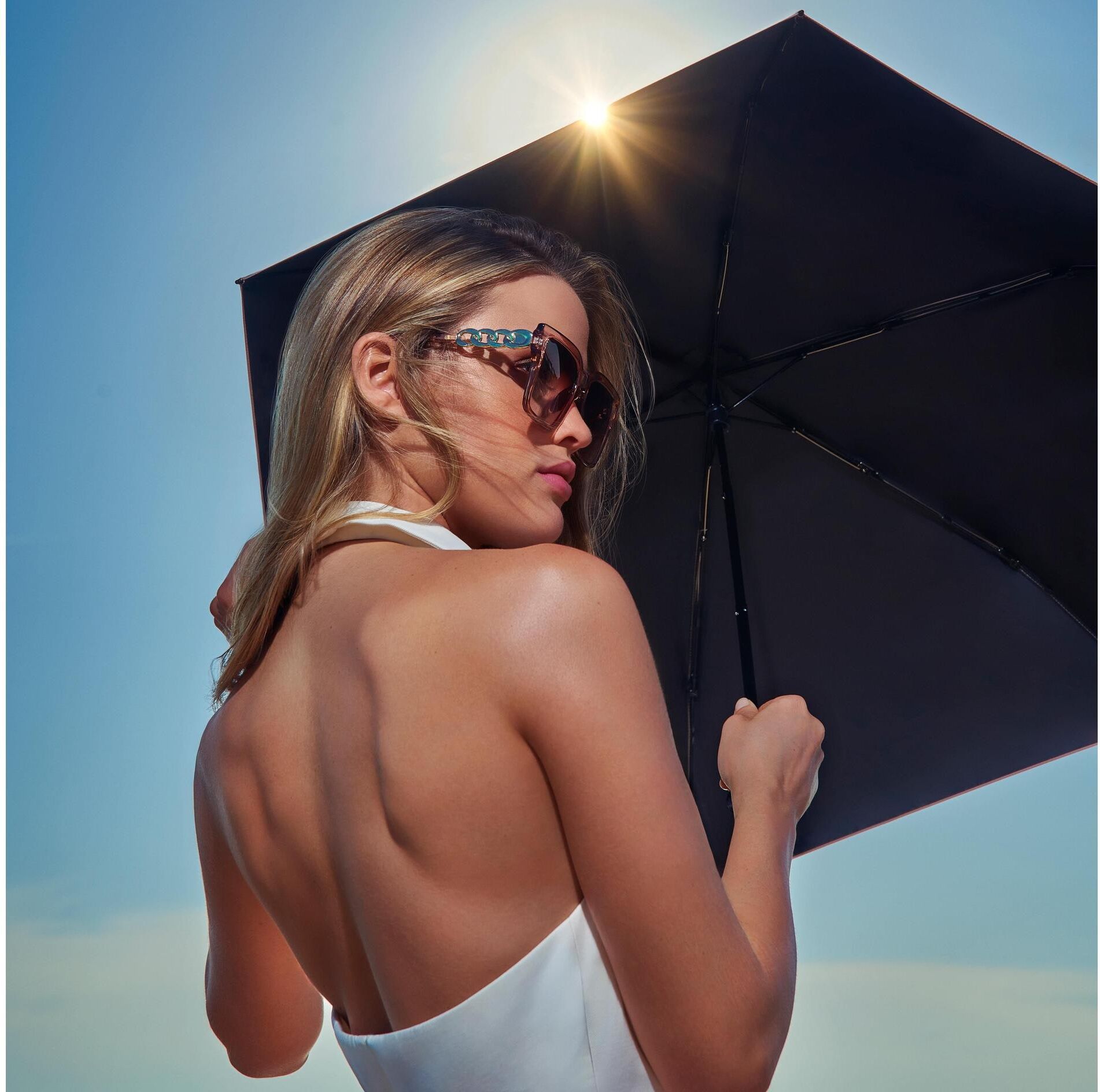 Taschenregenschirm KNIRPS "US.050 mit UV-Schutz", schwarz, Ø:90cm, Regenschirme, Taschenregenschirm schwarz Einheitsgröße