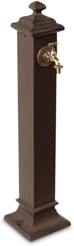 Décoration d'Autrefois Fontaine de jardin en métal marron Marron 19x88x23cm