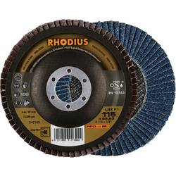 Rhodius 202767 LGZ F1 Fächerschleifscheibe Körnung (num) 40 Edelstahl, Stahl 10 St.