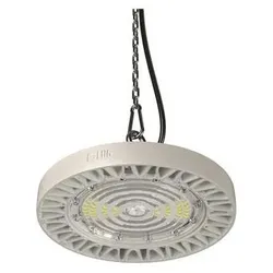 Csdk SL, Deckenleuchte, In einem Punkt aufgehängte Hallenleuchte mit breitem Lichtkegel. Zubehör Aluminium- oder Prismenrefl (14350 lm)