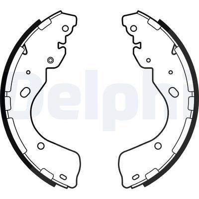 Delphi Bremsbackensatz [Hersteller-Nr. LS2080] für Nissan, Renault, Ford, Ford Usa, VW