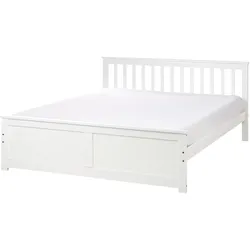 BETT mit Lattenrost 160x200 cm Weiß Olendon