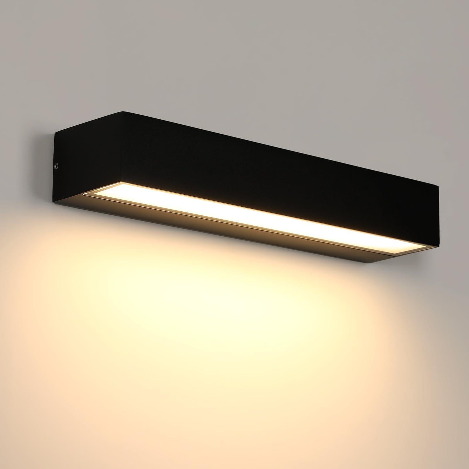 Selius LED Wandlamp Buiten - Zwart Metaal - IP65 Waterdicht