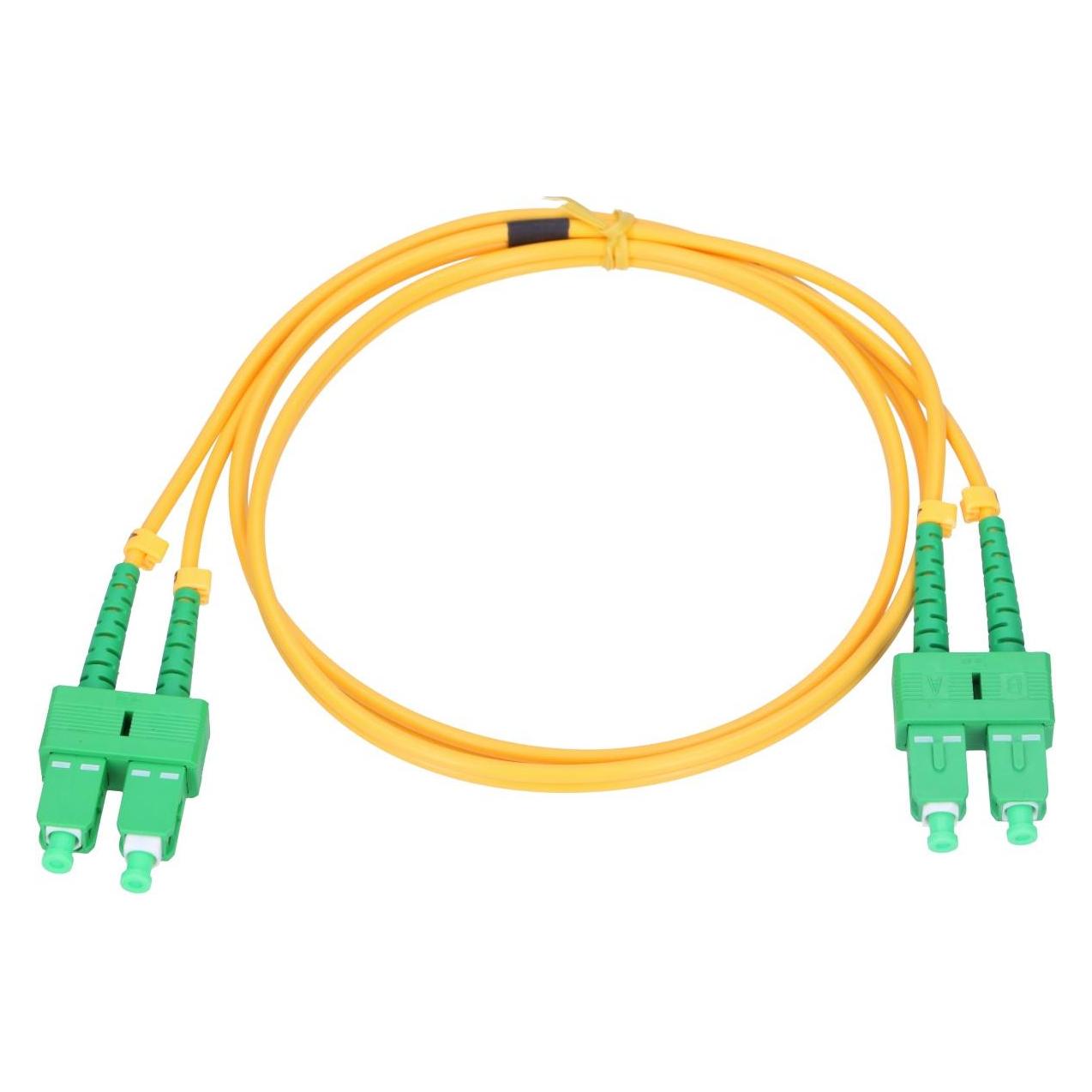 Extralink SC/APC-SC/APC | Patchcord | Jednomodowy, Duplex, G657A, 3mm, 2m (2 m) (EX.1490)
