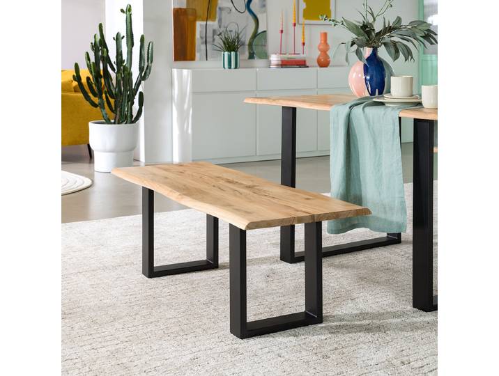 Banc AKAE 120cm Marron/Noir