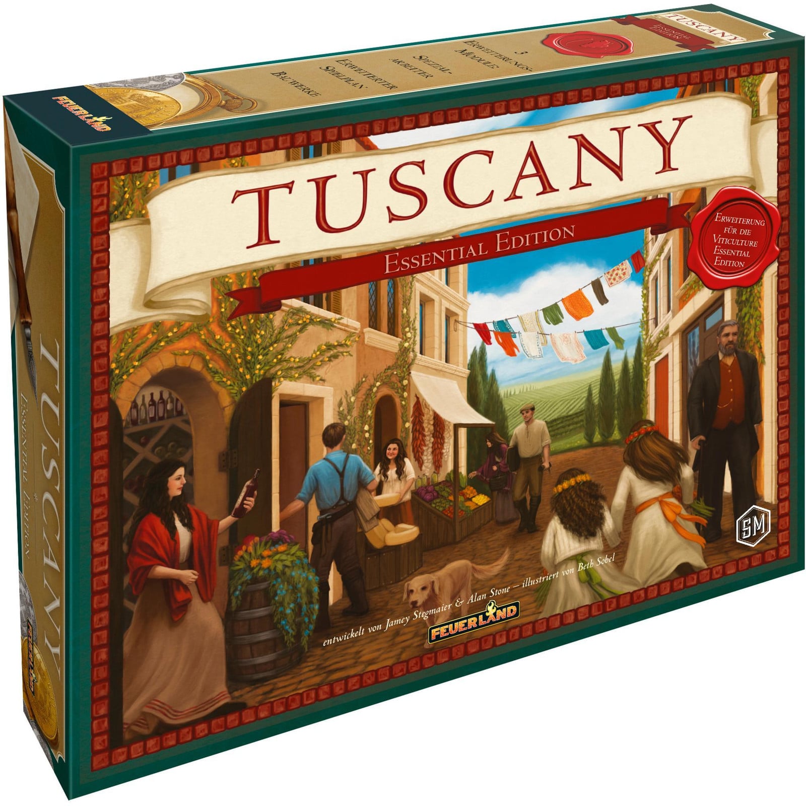 Feuerland Spiele Viticulture Toscane Uitbreiding