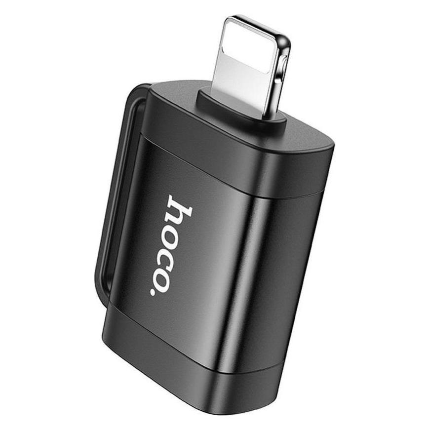 Hoco Lightning to USB-A OTG Adapter UA31A, Schwarz (Lightning) (628082)