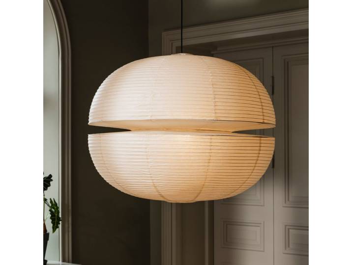 Mela Lampenschirm, Ø 80 cm, beige, E27 - Globen Lighting - Papier / Karton - Einflammig