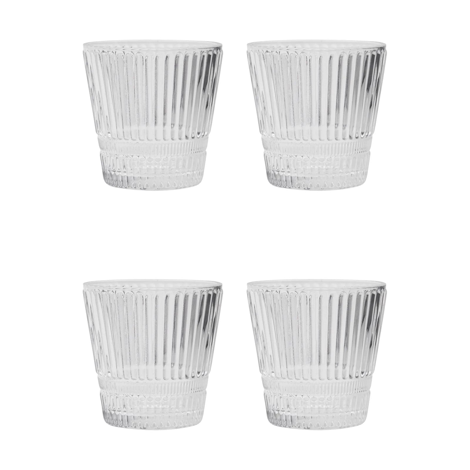 House Doctor Slots waterglas 4-pack Transparant