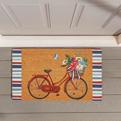 Evergreen "American Classic Bicycle Coir Mat 28""x16"" - 28"" x 16"""