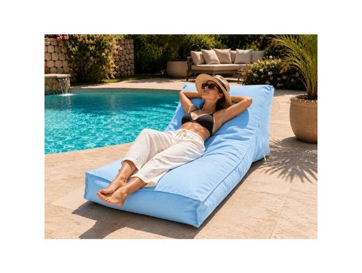 Matelas bain de soleil transat uni ciel