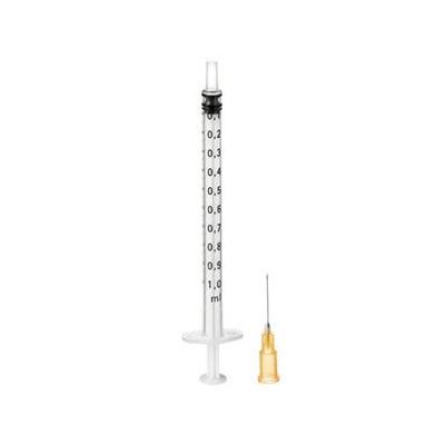 Omnifix F Duo Spr.1 ml 25 G 0,5x16 mm latexfrei 100x1 Spritzen