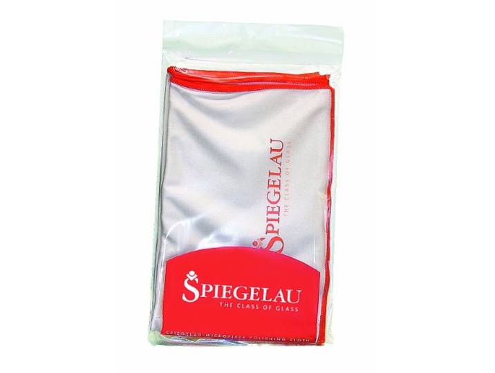 Spiegelau Mikrofaser Poliertuch, Für Gläser, Bildschirme, Glas- und Hochglanzoberflächen, 64x50 cm, Weiß, 0000149