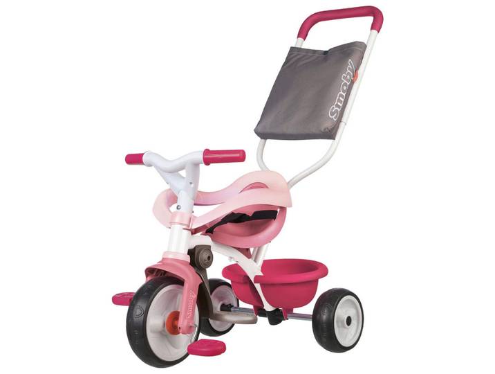 Simba Dreirad Be Move, Mehrfarbig, Rosa, Kunststoff, 24x59.8x44 cm, Aufbewahrungsfach unter dem Sitz, Fußstützen, Spielzeug, Kinderfahrzeuge, Dreiräder