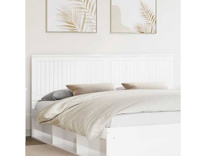 Neuf& 300 Blanc Accessoire de lit - - Tête de lit Blanc Brillant Bois d'ingénierie - pour chambre（1parcel）