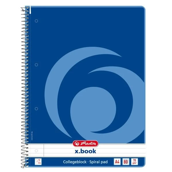herlitz Collegeblock x.book liniert DIN A4 Innenrand