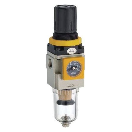 RS PRO EC, 5μ Filterregler manuell, Anschluss G1/4 bis 10 bar (2351110)