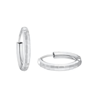 Paar Creolen AMOR "Classic chic", silber (silberfarben), Ohrringe, Damen, 15mm, Silber 925 (Sterlingsilber)