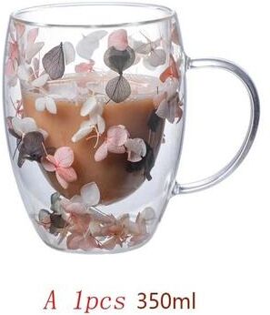 Uplift Essentials Festive Clear Glass Mug With Handle 250ml a