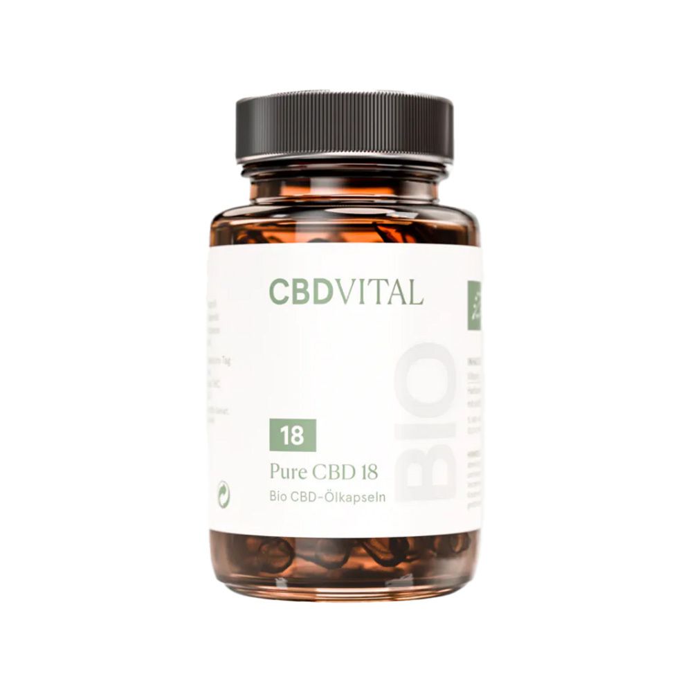 CBD Vital Pure 18 Kaps Bio 60 St Kapseln