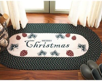SAFAVIEH Handmade Braided Posters Veatriki Machine Washable Rug