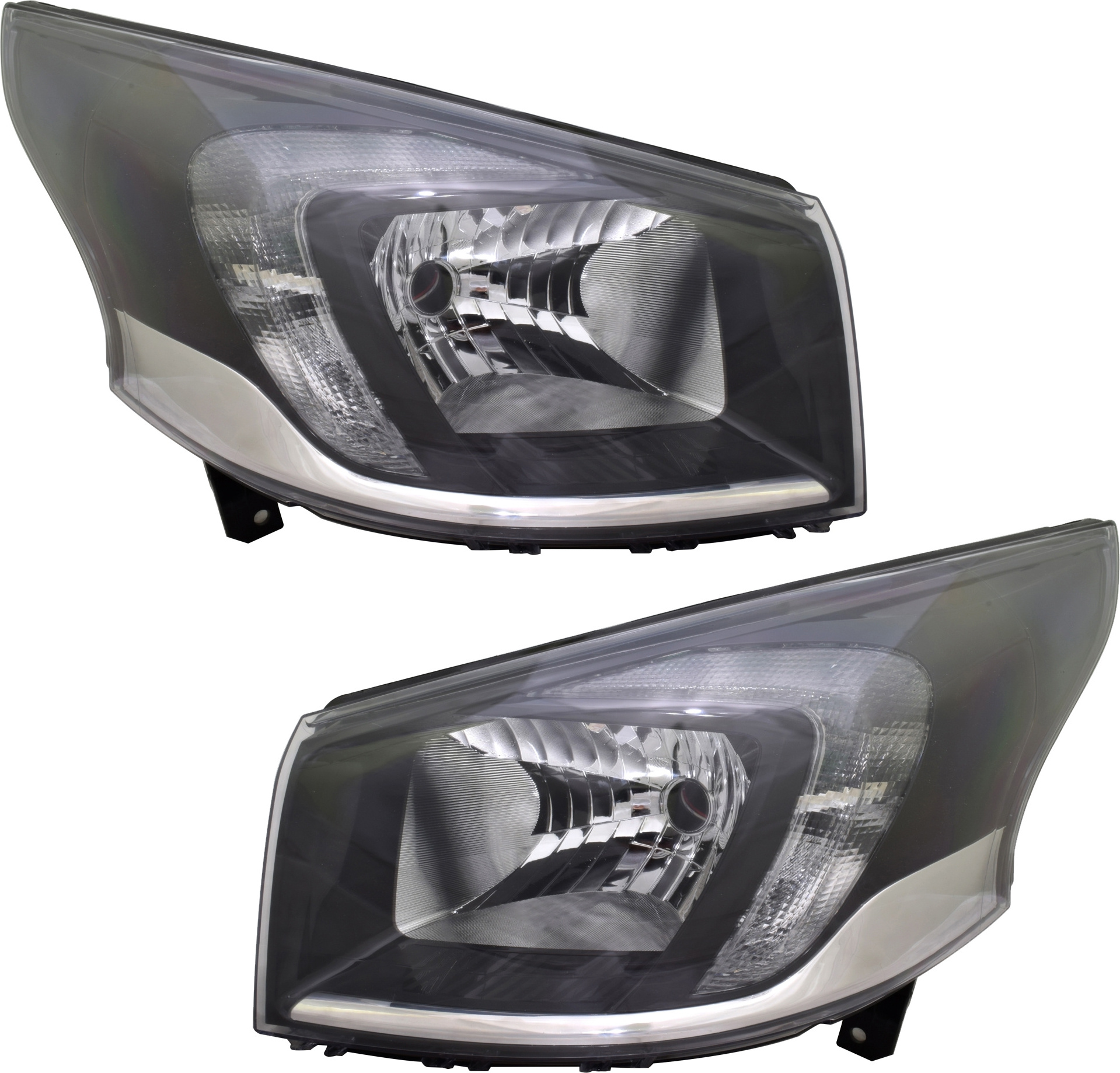 TYC Scheinwerfer Set für Opel Vivaro II 2014- H4 Tagfahrlicht LWR Motor