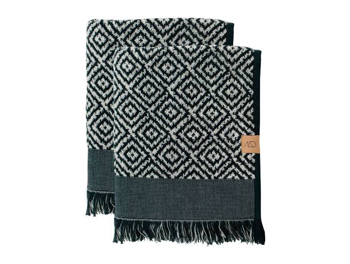 Mette Ditmer Serviette d invité Morocco 35x55 cm, lot de 2 Black-white'