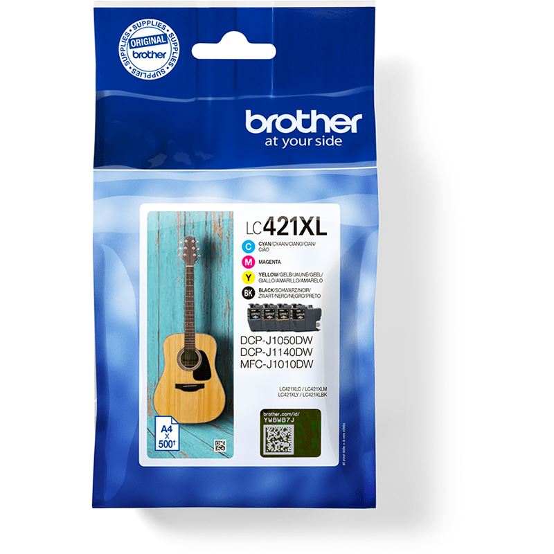 Brother LC421XL - 4er-Pack - XL - Schwarz, Gelb, Cyan, Magenta - original - Tintenpatrone