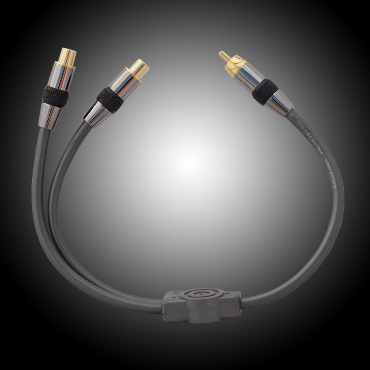 Goldkabel PROFI Y-ADAPTER 1xSTECKER > 2xKUPPLUNG GO012001