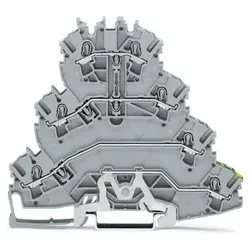 Wago 2002-4127 Vierstock-Reihenklemme,Motoranschluss-Reihenklemme,2,5 mm2,grau 20024127  - 25 Stück