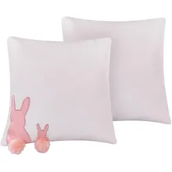 DEKOKISSEN 2er-Set Weiß 45/45 cm Phlox