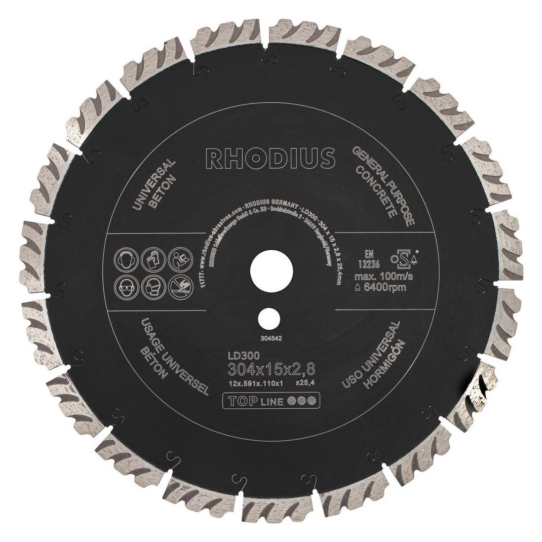 Rhodius Diamantscheibe LD300 304 x 15,0 x 2,8 x 25,40 (54425872)