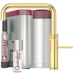Quooker Fusion Square COMBI CUBE Gold *7 Jahre Garantie & CUBE Filter Starter Paket* FNSGLD COMBI CUBE2