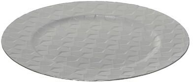 IH Casa Decor "Charger Plate Pentagon Silver 13"" - Set of 6"