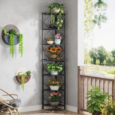 Bluebel 7-Tier Corner Shelf, 78.7” Extra Tall Corner Bookcase