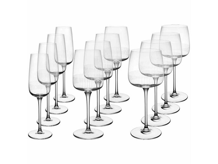 Villeroy & Boch Wein- UND Sektgläser Afina transparent 12-tlg., Transparent, Glas, Gläser, Gläsersets