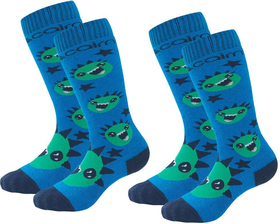 Cairn  - Duo Pack Spirit Junior Azure Monster - 23-26 - Chaussettes de ski